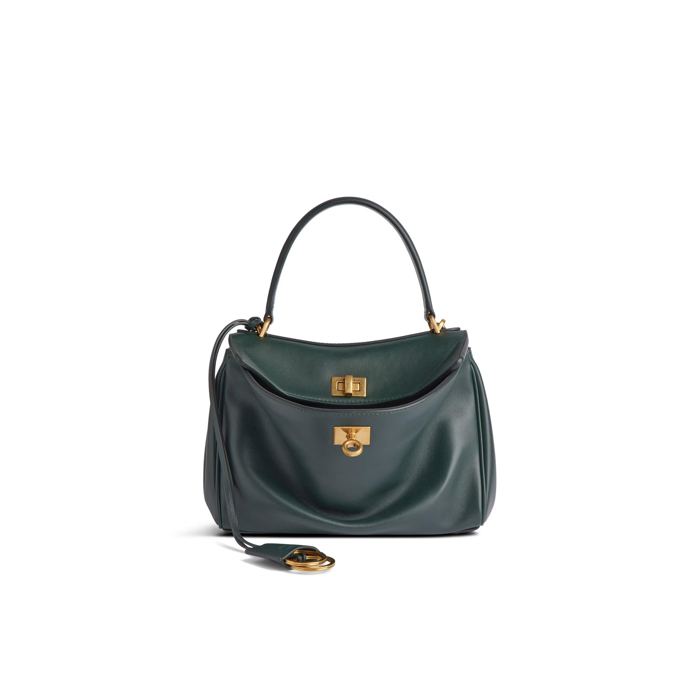 Ba1en*iaga women''s rodeo handbag mini in pine green 7954562aa4v3614 (22.8*9.9*8.3cm)